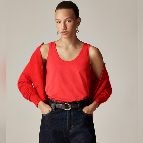 NWT J. Crew Pima cotton scoopneck tank top, size XS - Picture 7 of 8